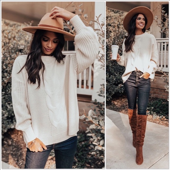 Zenana Outfitters Sweaters - Cable Knit Sweater